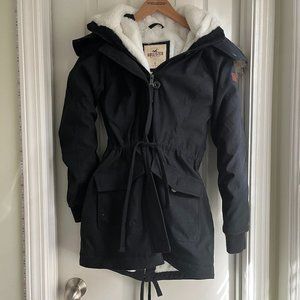 Hollister Black Winter Coat
